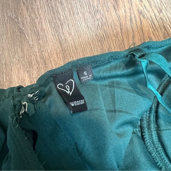 Windsor Green Ruched Bodycon Dress - Picture 8 of 8